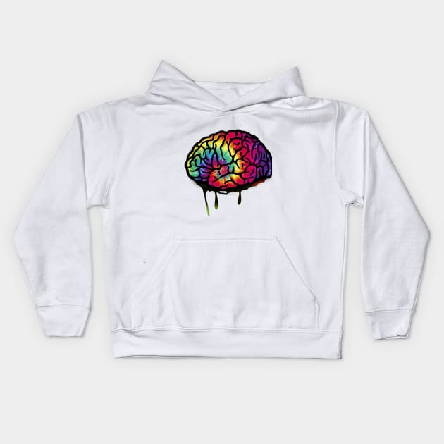 Brain Trip Kids Hoodie by Desidia